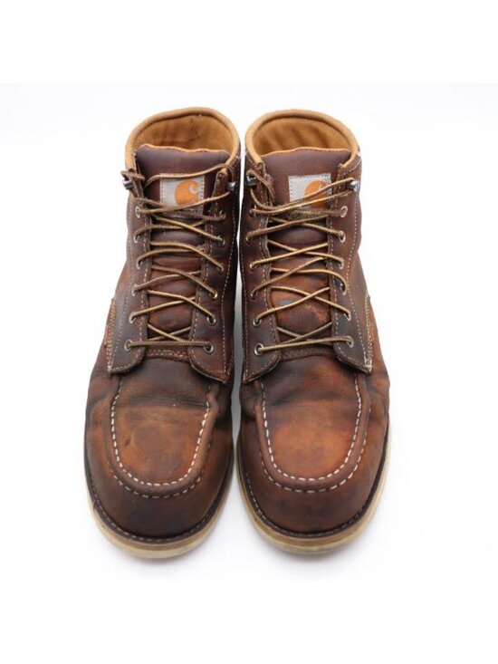 Carhartt 6 Inch Steel Toe Moc Waterproof Wedge Boot Men\'s 12 W Brown Leather